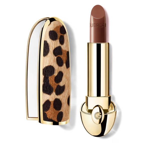 GUERLAIN Other - GUERLAIN Rouge G Satin Lipstick 15 LE MARRON GLACÉ with Leopard Case